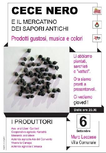 Cece nero e il mercatino dei sapori antichi